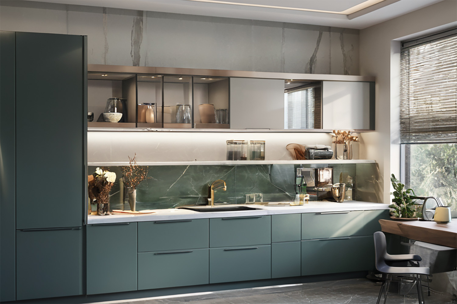 Kitchen Cabinet L-shaped Layout for Modern Home Functional Design Kitchen Cabinet