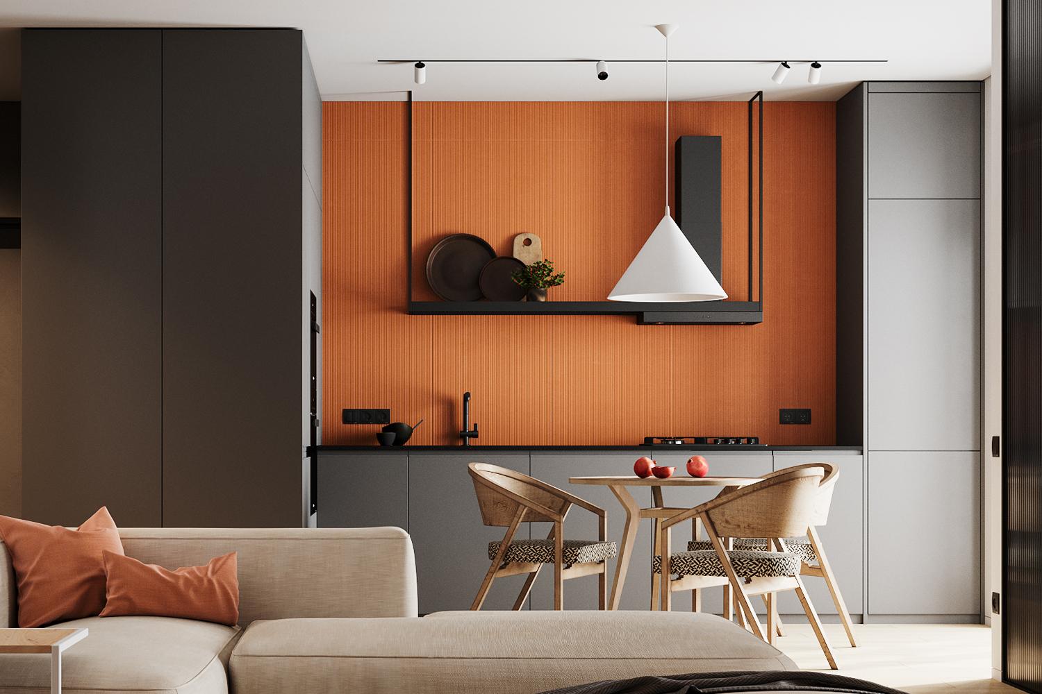 Kitchen Cabinet Elegant Style Modern Design Stylish Finish Space-saving Cupboard