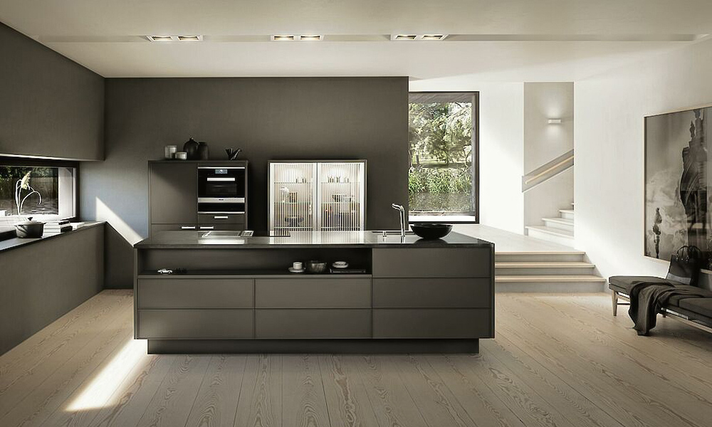 Modern Kitchen Cabinet Sleek Lacquer Finish Space-saving Layout Useful Design with Reinforced Hinges for Smart Home Kitchen
