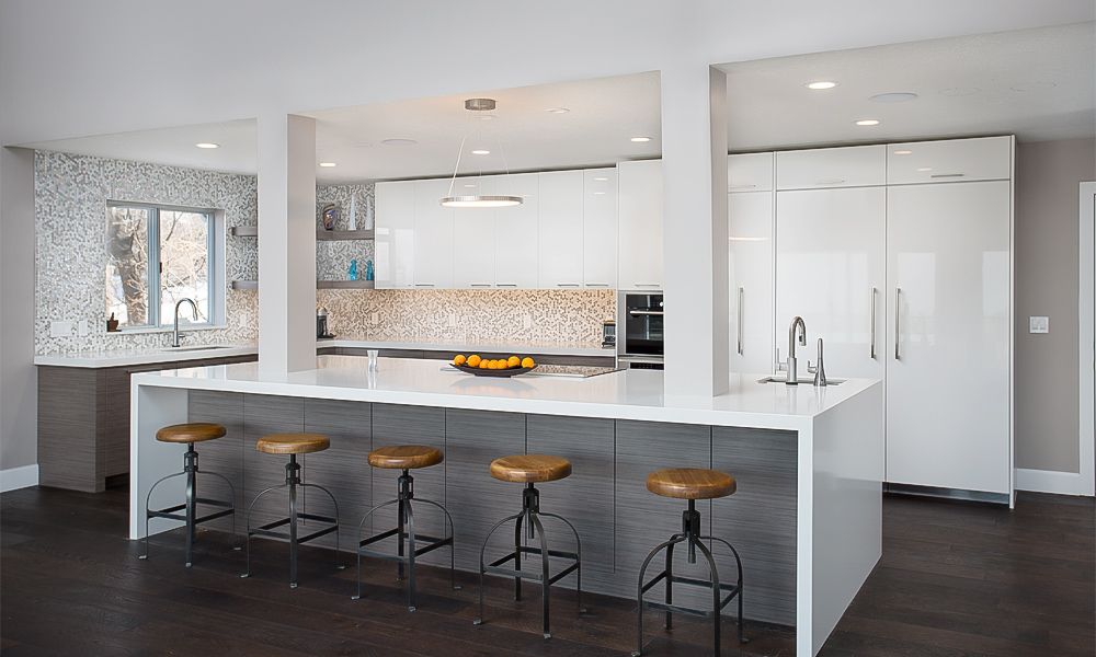 Kitchen Cabinet with Island Stylish Lacquer Finish Contemporary Style Spacious Storage for Modern Cooking Spaces