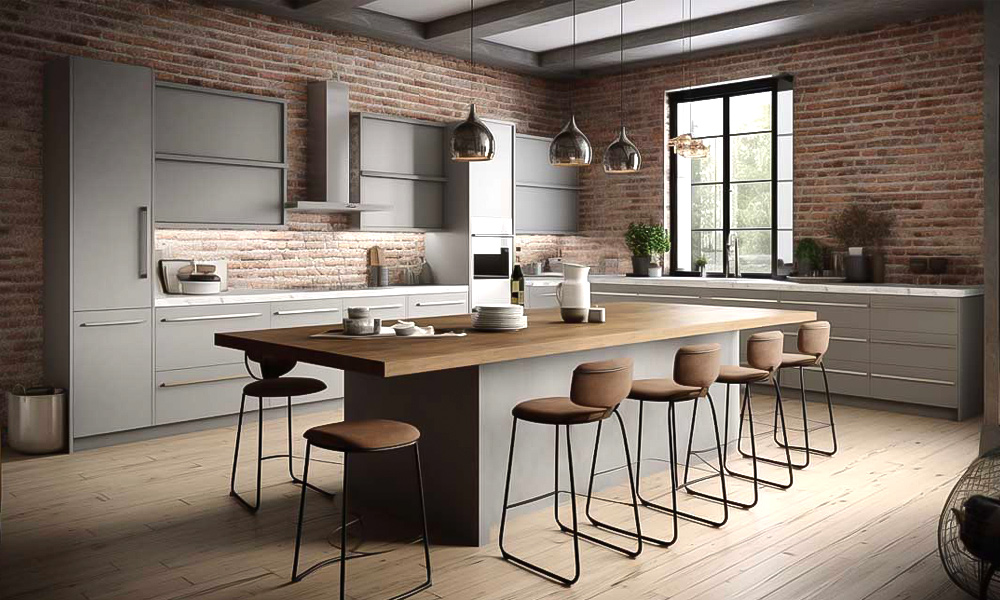 Modern Kitchen Cabinet Fingerprint-Resistant Lacquer Finish Eco-friendly Wood Handleless Design for Home Kitchen