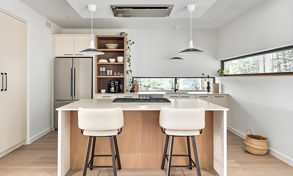 Kitchen Cabinet Modern Style Stylish Lacquer Finish Elegant Look Customized Cabinets for Home Cooking Place