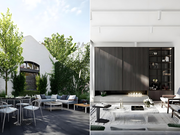 Project case image for the Rathmines Road villa project in Australia. The image showcases sleek, modern cabinetry alongside an elegant outdoor space. The design highlights a seamless connection between indoor and outdoor living, featuring high-quality finishes, contemporary details, and a sophisticated atmosphere that enhances both functionality and visual appeal.