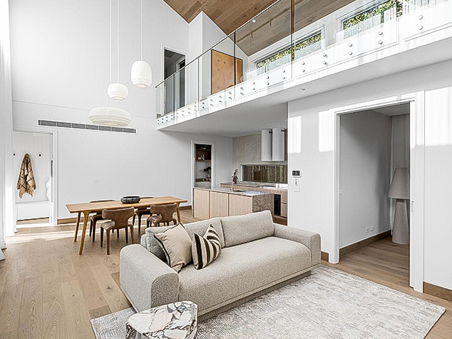 Home decor business showroom with modern furniture and stylish interior.