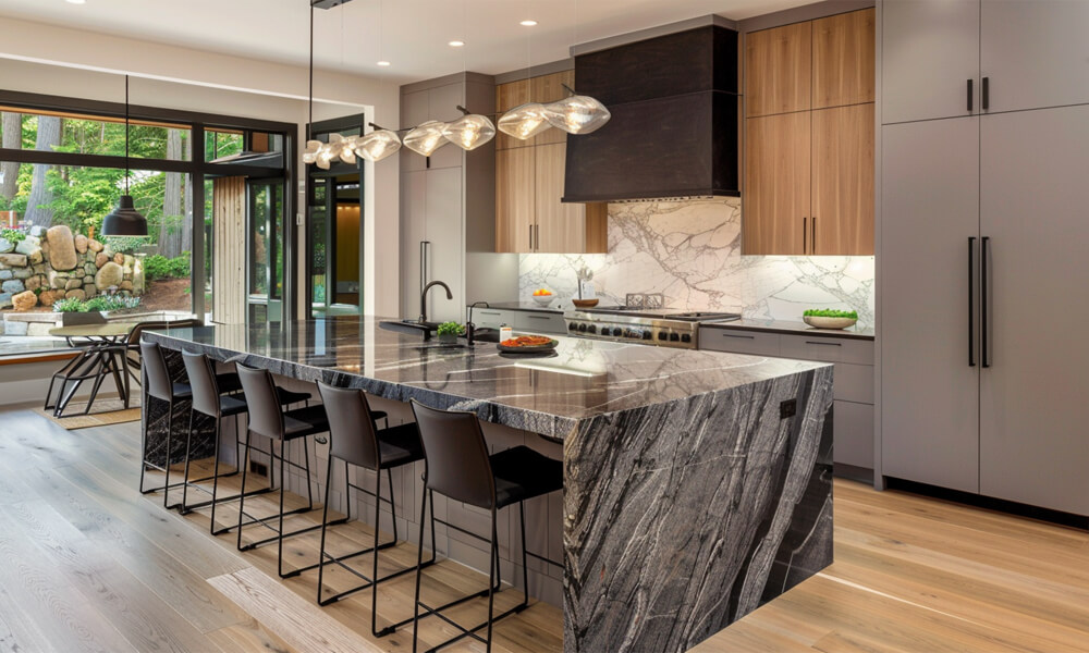 Kitchen Cabinets Stylish Veneer Finish Customized Layout Durable Cabinet for Organized Cooking