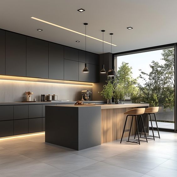 Luxury French kitchen interior featuring sleek white cabinets designed by leading Kitchen Cabinet Brands in France.