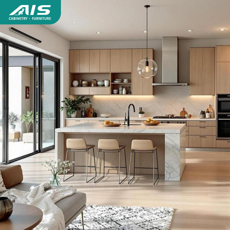 Anti-fingerprint matte laminate kitchen cabinet doors