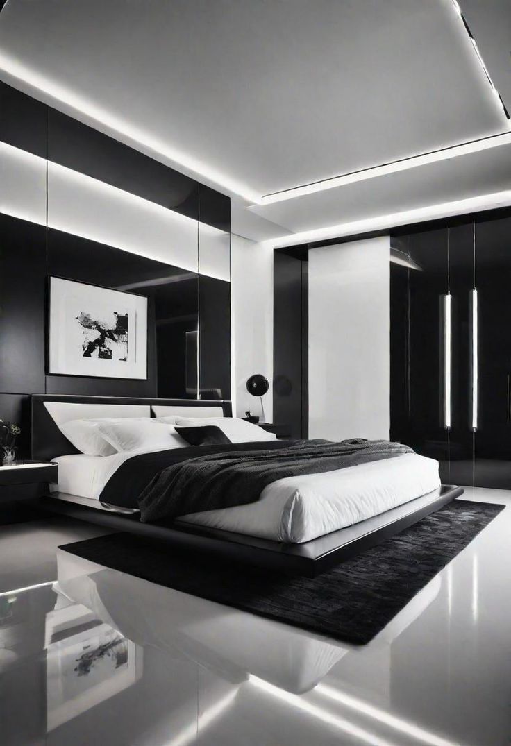 Modern minimalist small bedroom