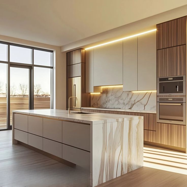 AIS luxury mdf kitchen cabinet WITH ISLAND