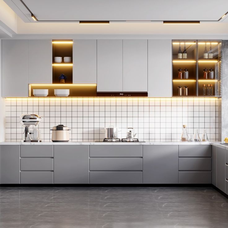 MDF Kitchen Cabinets in Large-Scale Projects