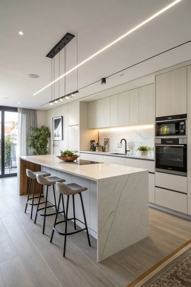 Plywood kitchen cabinet for apartment project