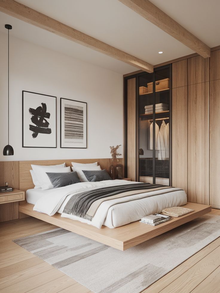 Scandinavian small bedroom design