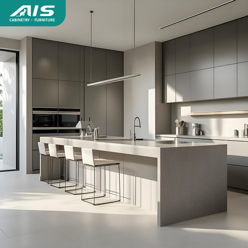 Cleaning greasy kitchen cabinet doors with mild soap solution