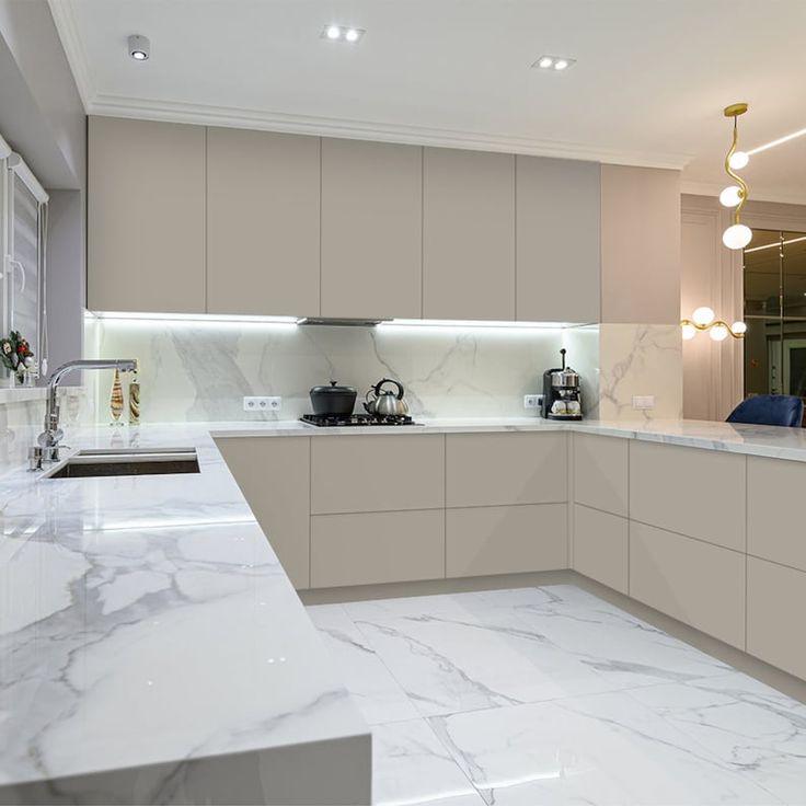 "Luxury open-plan villa kitchen designed by leading European Kitchen Cabinet makers in 2026"