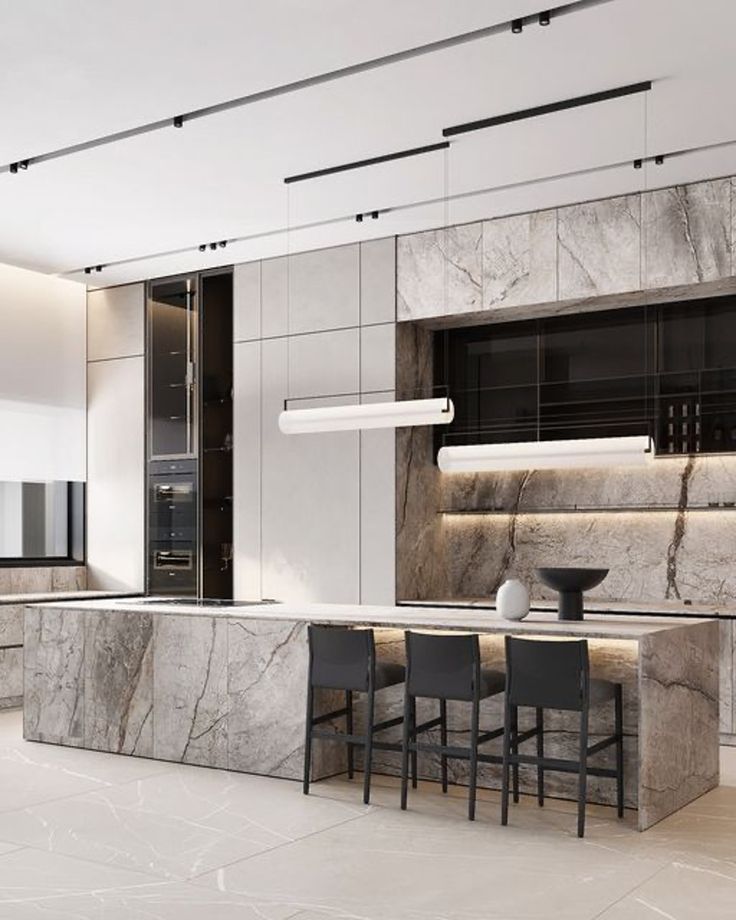 Solid surface kitchen countertop with seamless joints and integrated sink.