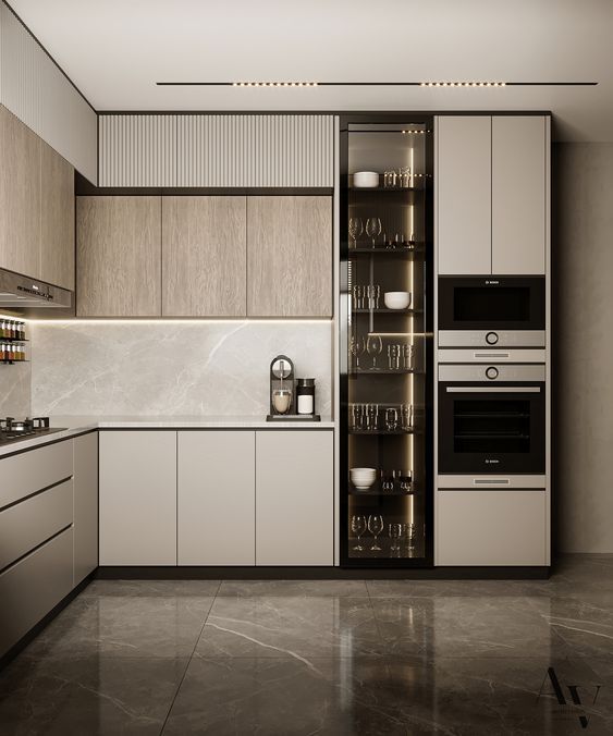 AIS Cabinet Built-in kitchen appliances design idea